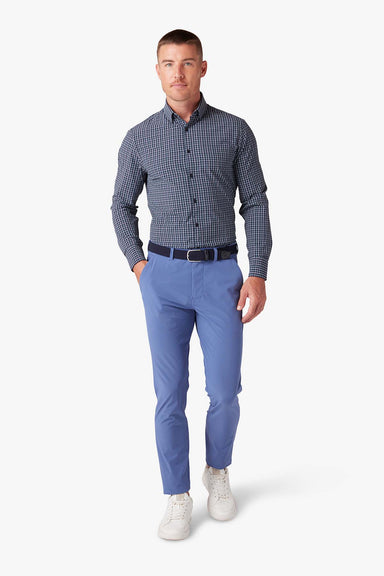 Mizzen + Main - Leeward LS - Navy Ludlow Plaid - Front