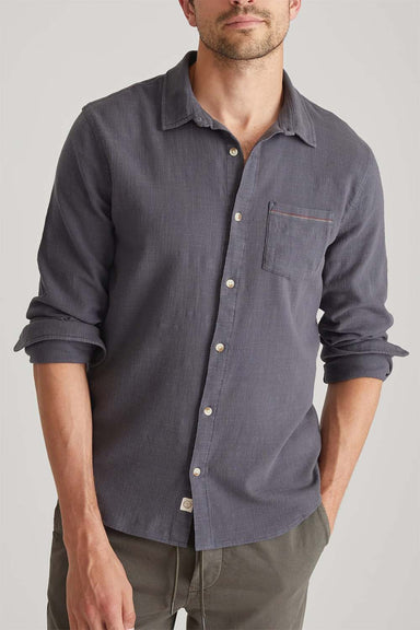 Marine Layer - Stretch Selvage Shirt - India Ink - Front