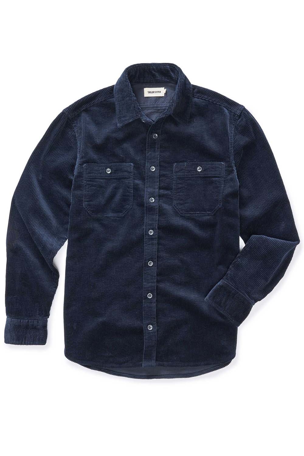 Taylor Stitch - The Utility Shirt - Dark Navy Corduroy - Flatlay