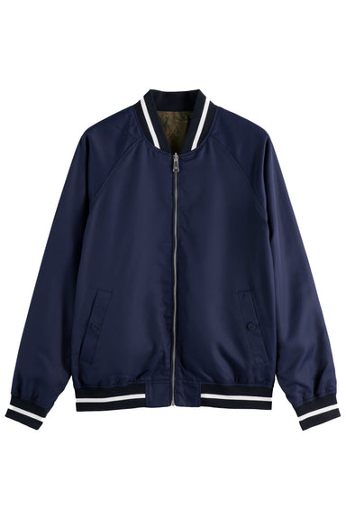 Scotch & Soda - Reversible Bomber - Navy - Flatlay