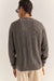 Rhythm - Mohair Fishermans Knit - Washed Black - Back