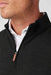 Mizzen + Main - KPI Quarter Zip - Black Heather - Detail