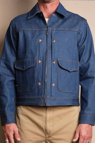 Freenote - Faro Jacket 12oz - Vintage Blue  - Model