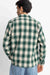 Rhythm - Plaid LS Flannel - Green - Back