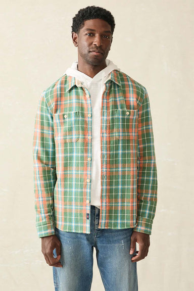 Faherty - The Surf Flannel - Forest Hollow Plaid - Front