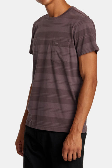 RVCA - PTC Stripe SS - Plum Ash - Side