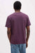 Richer Poorer - Pima Pocket Tee - Plum Wine - Back