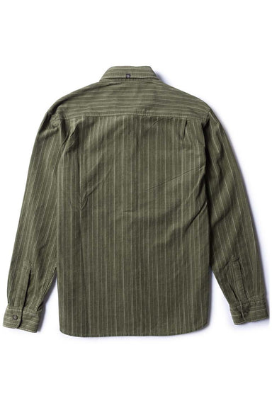 Vissla - Rails Cord LS - Dark Olive - Back