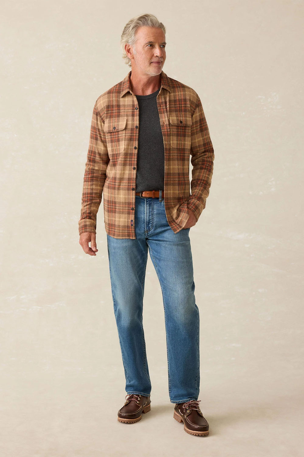 Faherty - Legend Sweater Shirt - Cedar Sands Plaid