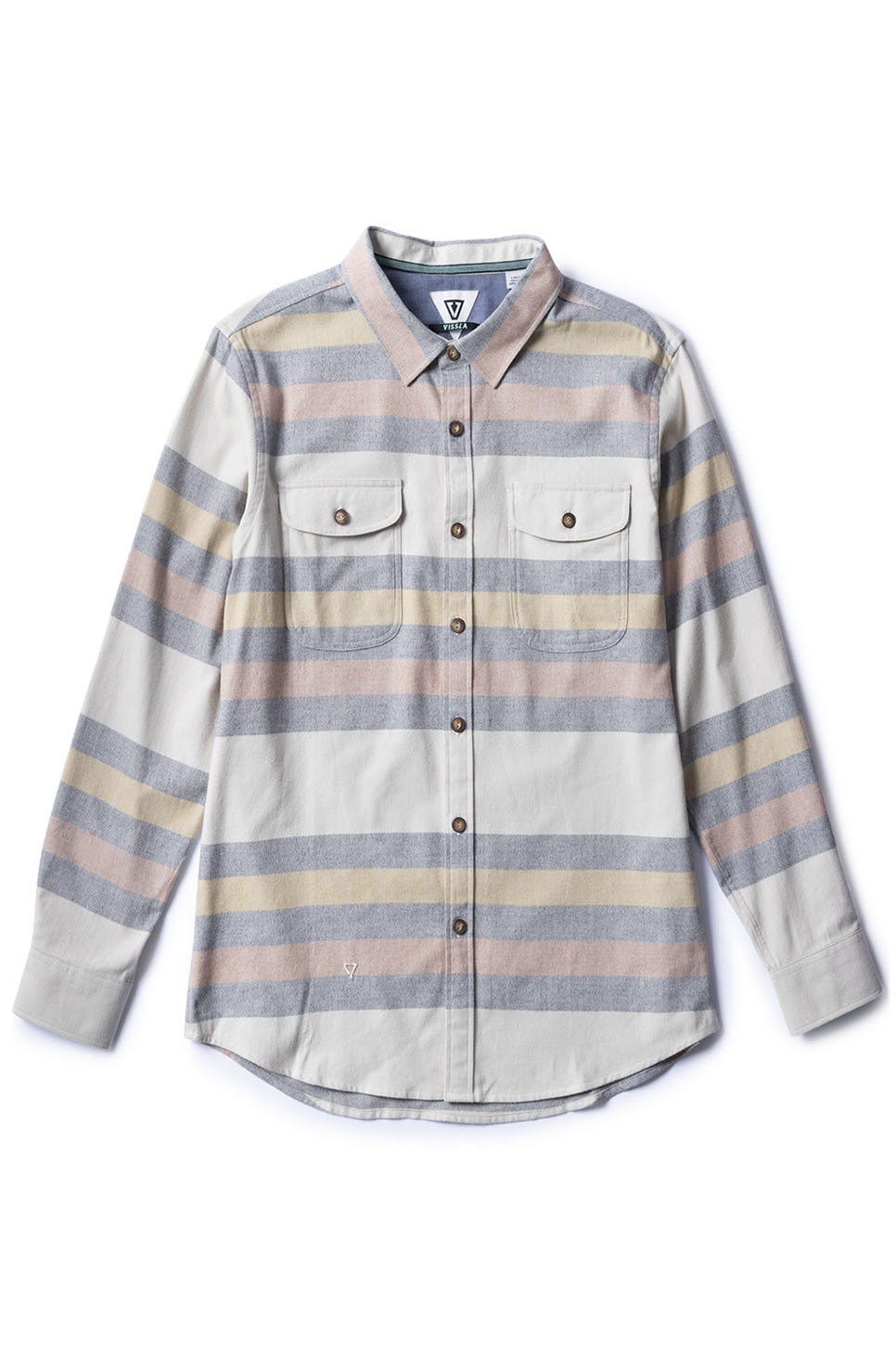 Vissla - Central Coast Eco LS Flannel - Bone - Front