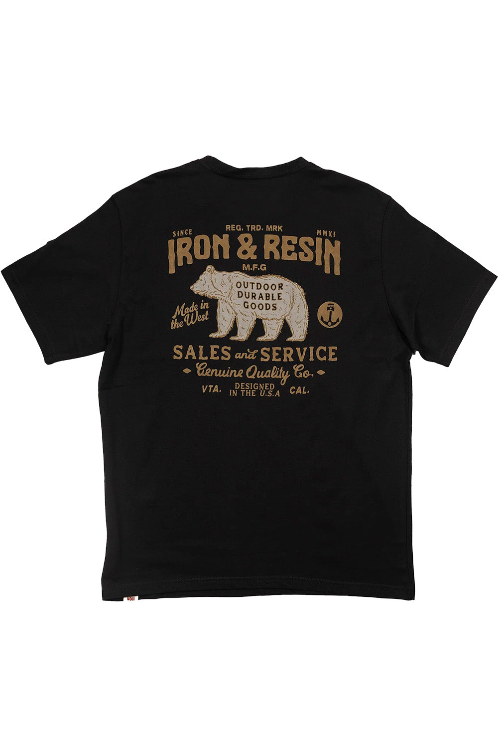 Iron & Resin - Durable Goods Tee - Black - Back