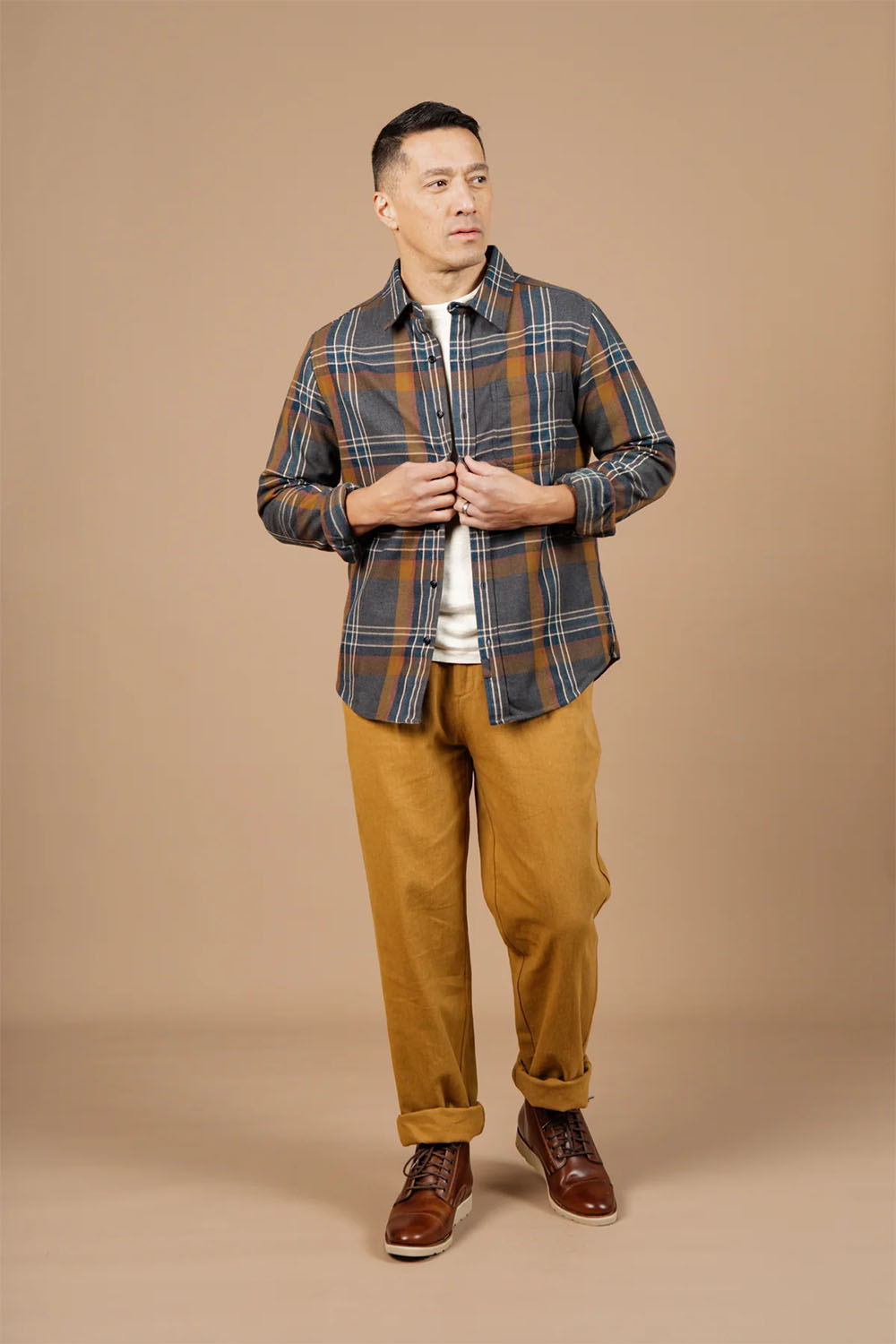 Bridge & Burn - Jude Shirt - Twilight Plaid - Front