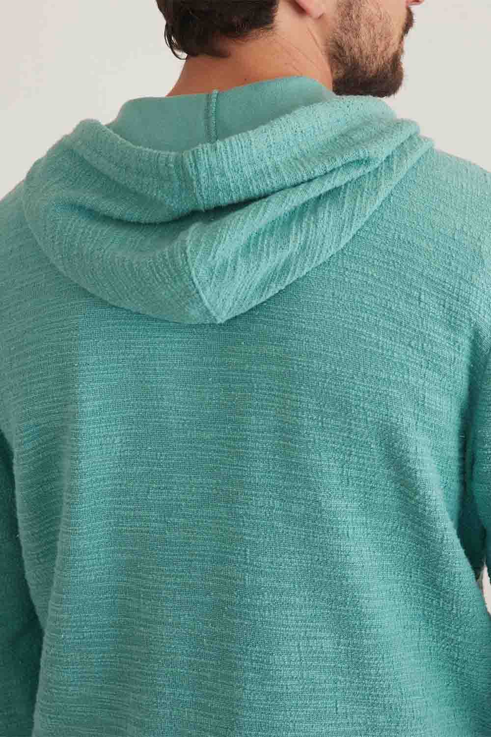 Marine Layer - Portola Beach Hoodie - Beryl Green - Back Detail