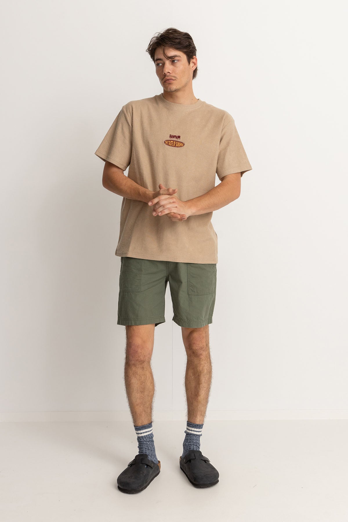 Rhythm - Worn Path Ripstop Short - Olive