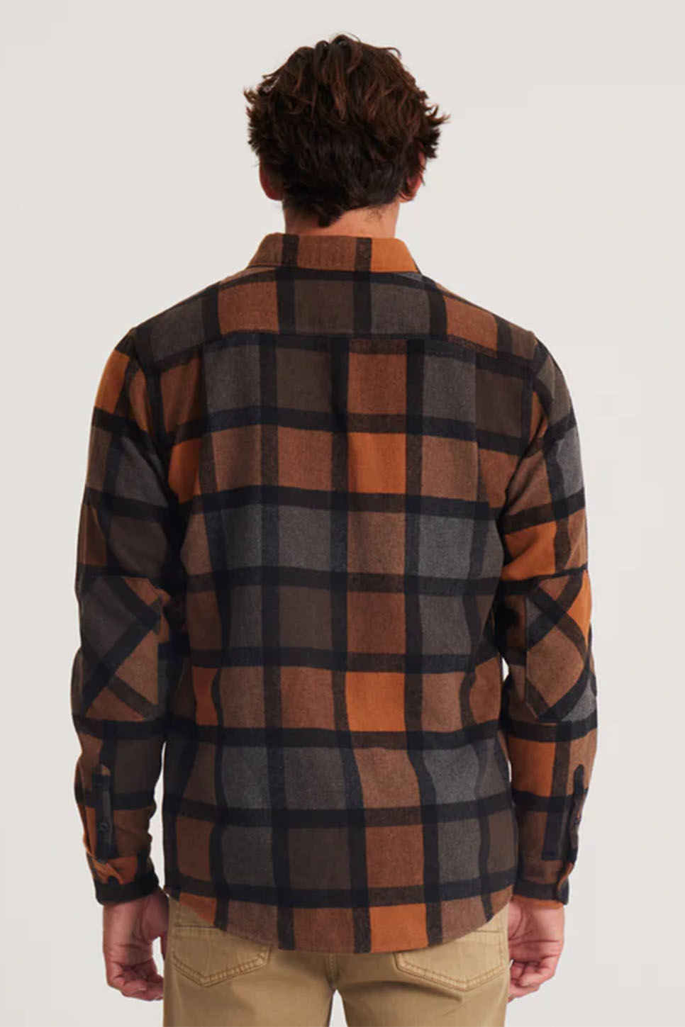 Roark - Nordsman Flannel LS - Pecan - Back