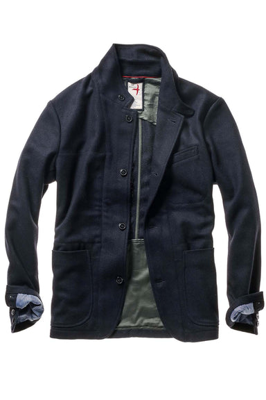 Relwen - Heritage Trap Blazer - Dk Navy Whipcord - Front