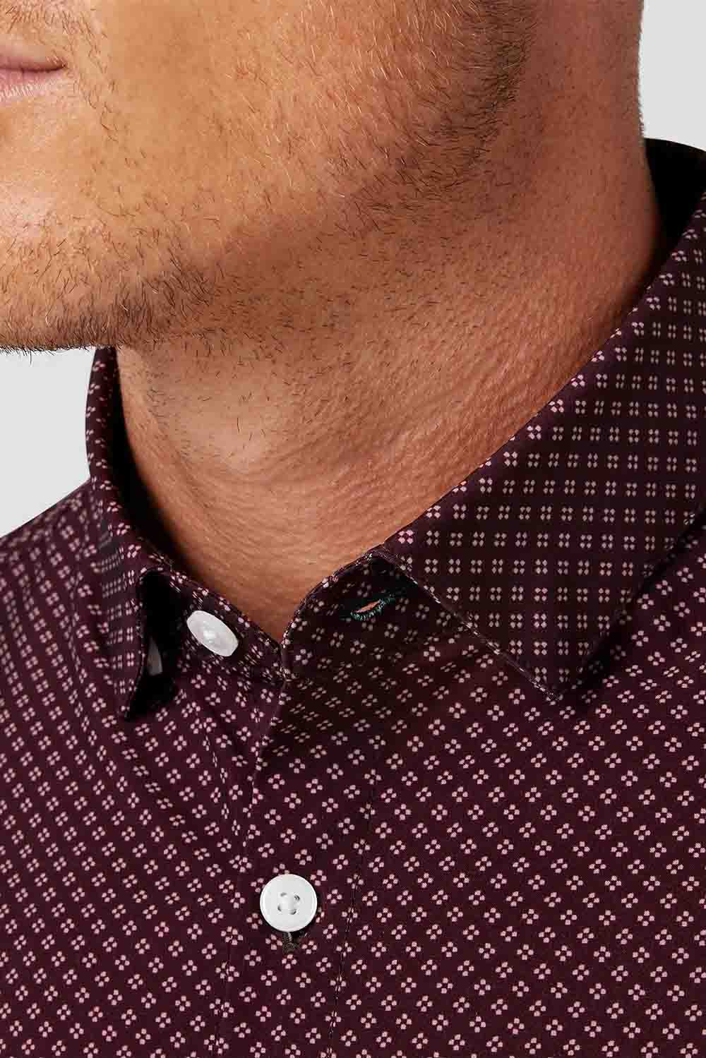 Mizzen + Main - Leeward LS - Wine Clover - Detail