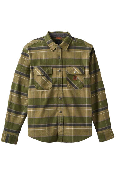 Brixton - Builders Bowery Flannel - Dill/Olive Surplus/Washed Black - Flatlay