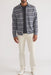 Marine Layer - Pacifica Stretch Shirt - Navy/Grey Baja Stripe