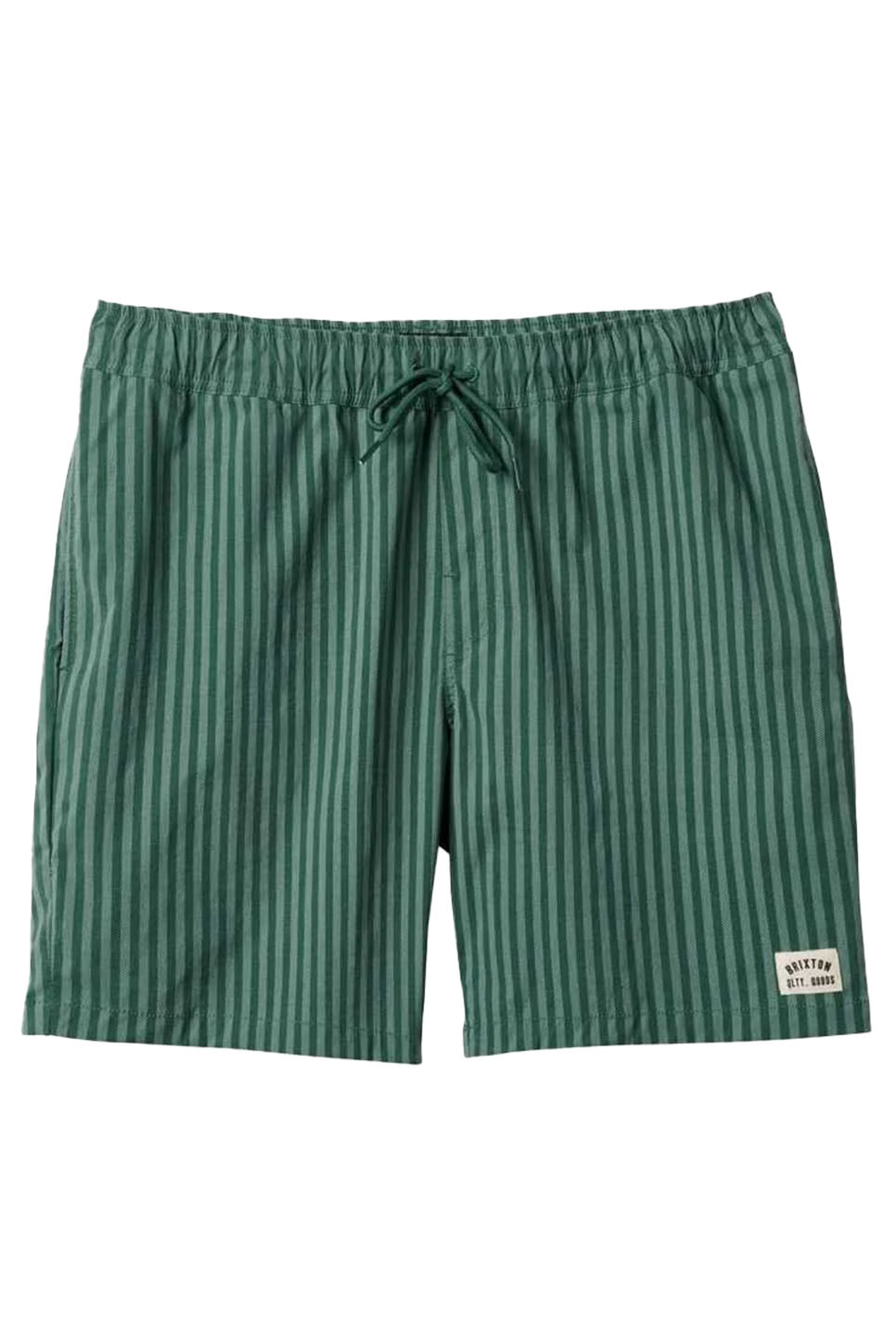 Brixton - Voyage Short - Trekking Green Herringbone - Flatlay