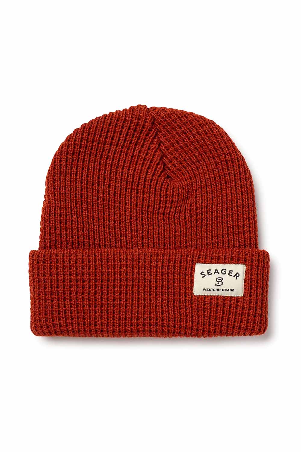 Seager - Service Waffle Knit Beanie 2.0  - Rust