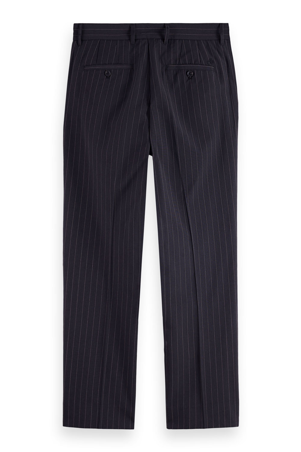 Scotch & Soda - Otis Chino - Dk Grey Melange Pinstripe - Back