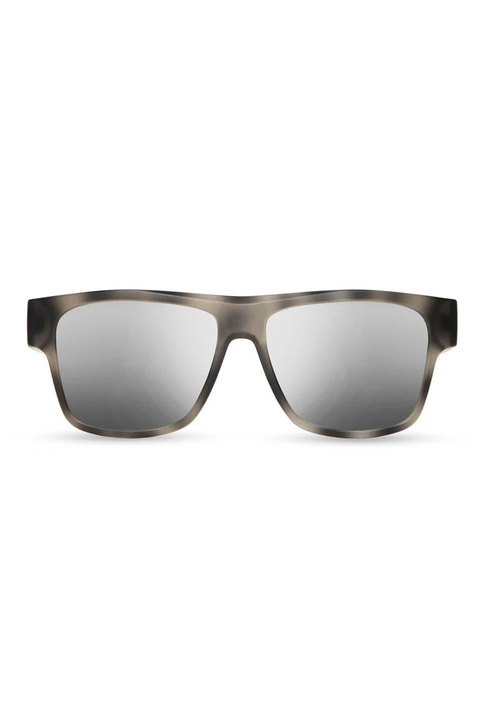 Shwood - Cliff - Matte Pearl Grey/Walnut/HD+ Silver Mirror Polar - Front