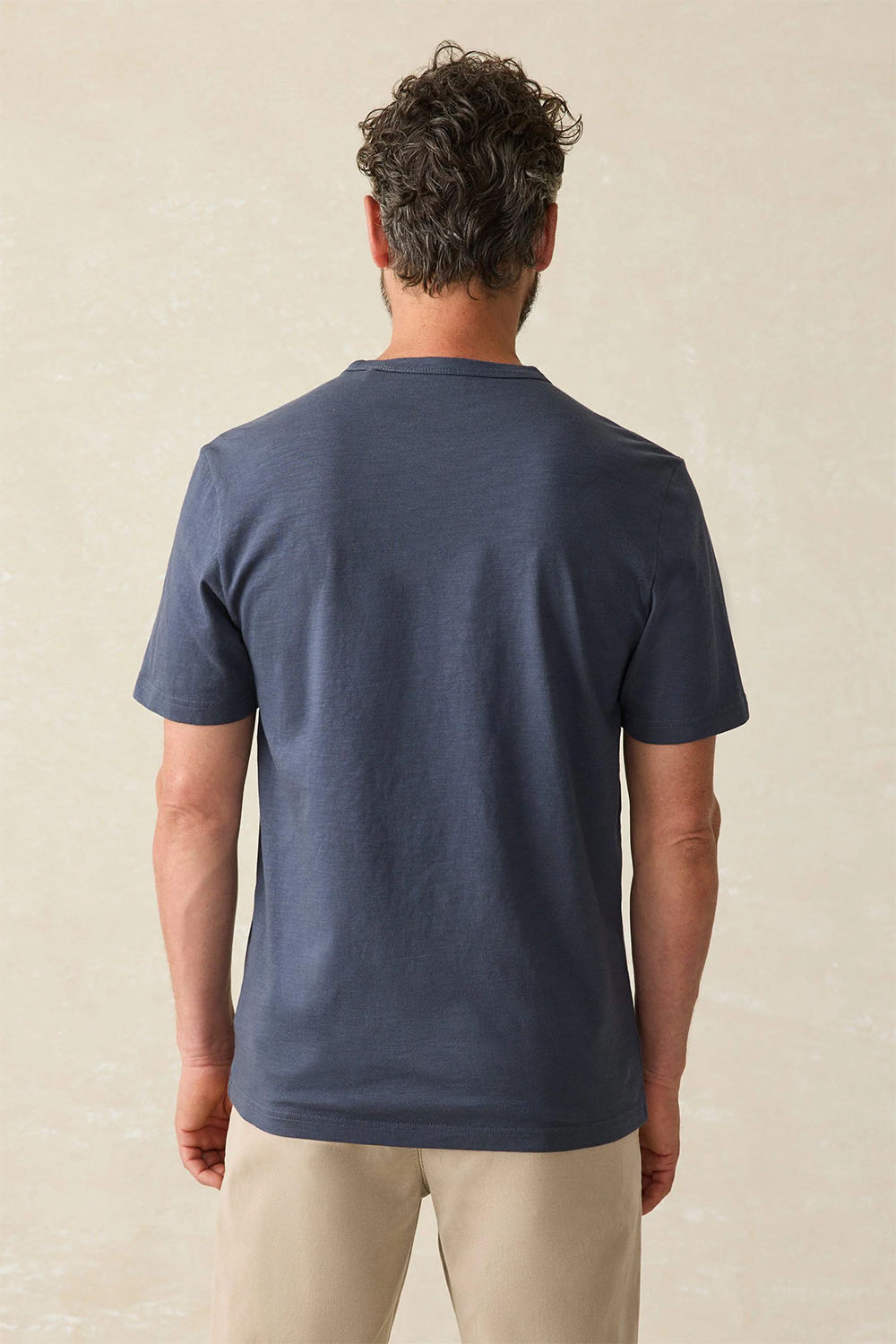 Faherty - Sunwashed Pocket Tee - Dune Navy - Back