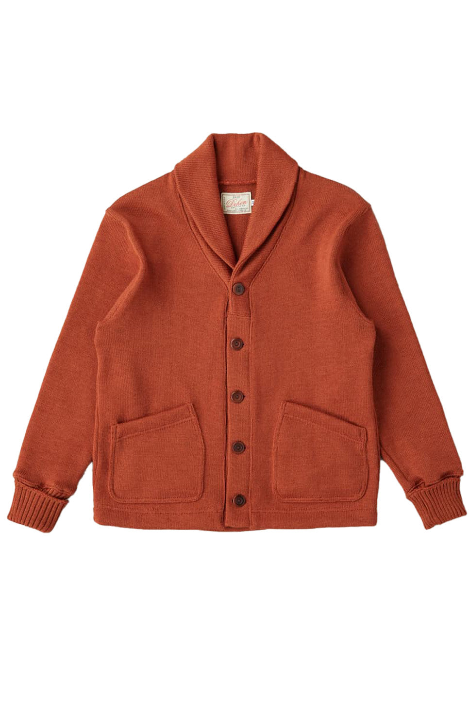 Dehen - Classic Cardigan - Burnt Orange - Front