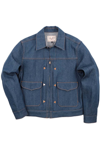 Freenote - Faro Jacket 12oz - Vintage Blue - Flatlay