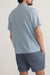 Marine Layer - Embroidered Stretch Selvage Shirt - Mid Blue - Back