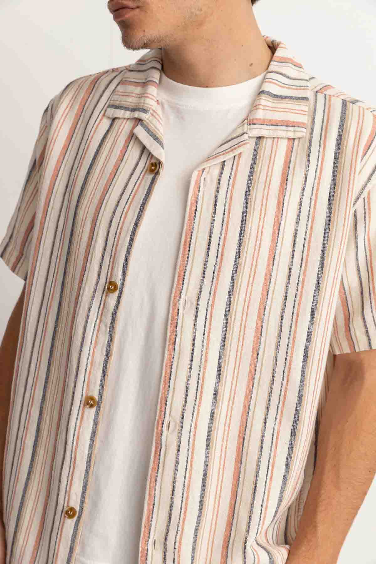 Rhythm - Vacation Stripe SS - Natural - Detail