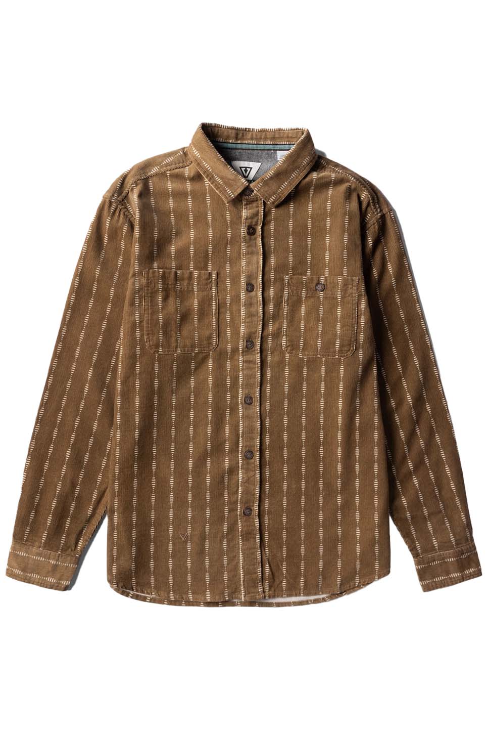 Vissla - Rails Cord LS Shirt - Kangaroo - Front