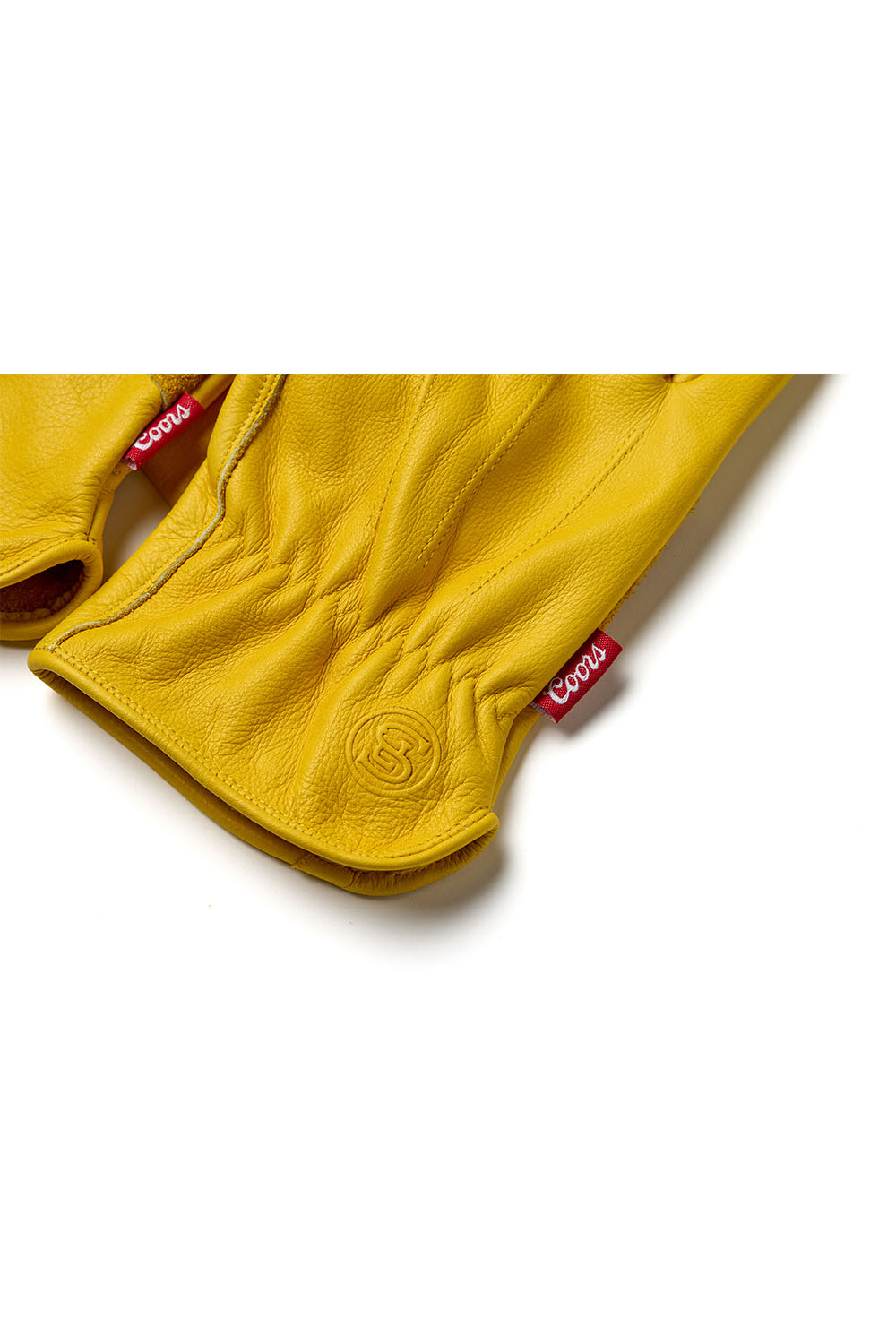 Seager - Coors Banquet Bale Work Gloves - Yellow - Detail