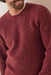 Marine Layer - Inverness Sweater Crew - Burgundy Neps - Detail