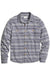 Marine Layer - Pacifica Stretch Shirt - Navy/Grey Baja Stripe - Flatlay