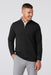 Mizzen + Main - KPI Quarter Zip - Black Heather - Front