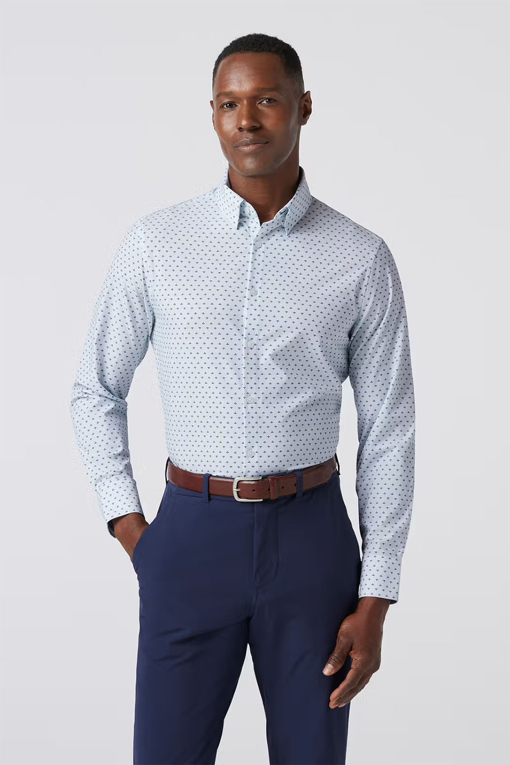 Mizzen + Main - Leeward LS - Sky Dotted Leaf