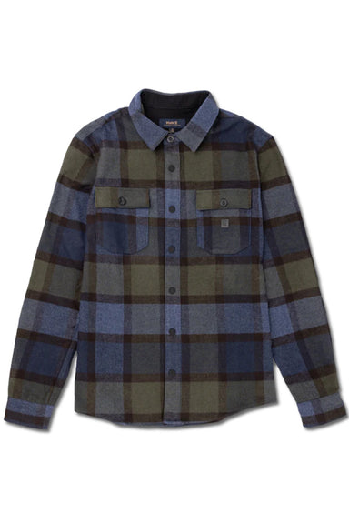 Roark - Nordsman Flannel LS - Navy Plaid - Flatlay