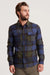 Roark - Nordsman Flannel LS - Navy Plaid - Front