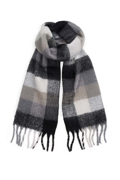 Scotch & Soda - Woven Buffalo Check Scarf - Black