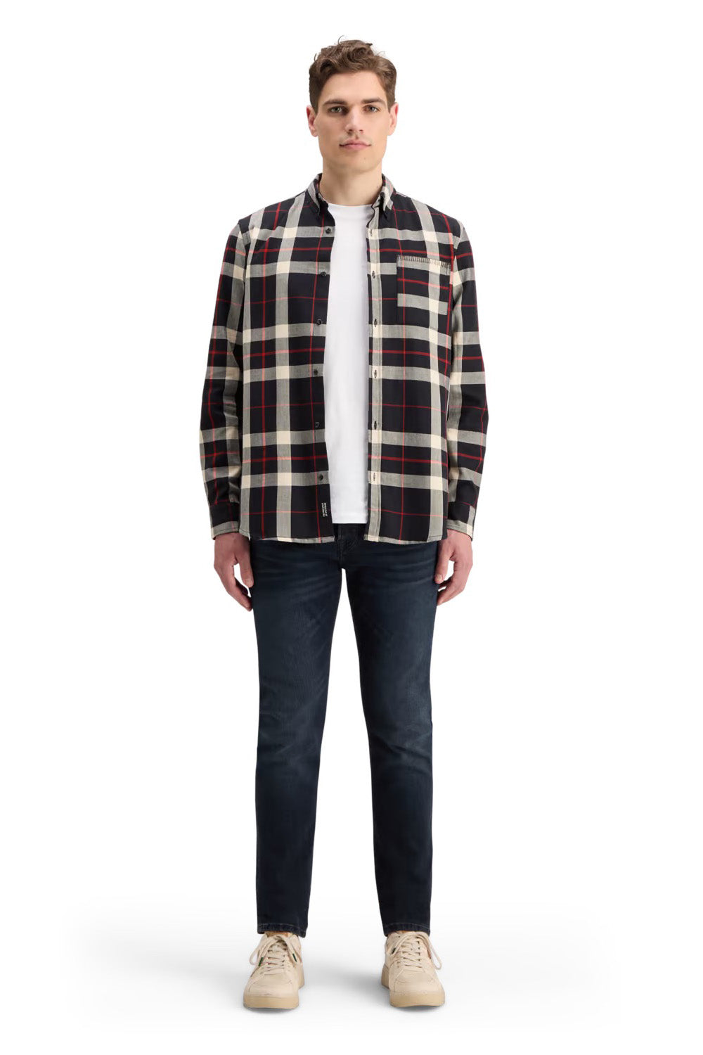 Scotch & Soda - Herringbone Check Shirt - Black Check