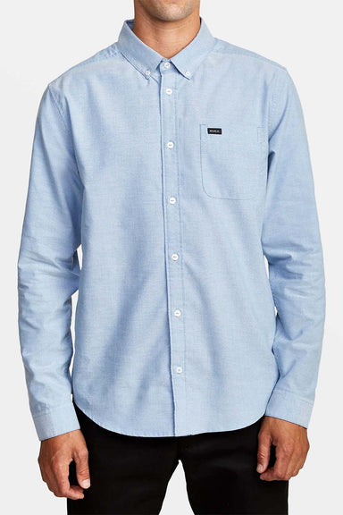 RVCA - That'll Do Stretch LS - Oxford Blue - Front