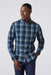 Mizzen + Main - City Flannel - Denim Blue William Plaid