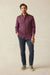 Faherty - Coastline Knit Shirt - Navy Red Gingham