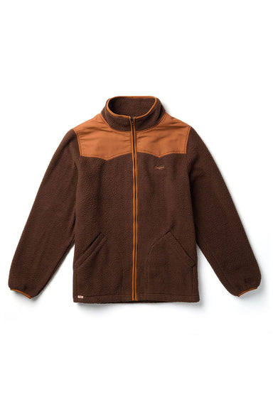 Seager - Basecamp Sherpa Fleece - Vintage Brown/Rust - Flatlay