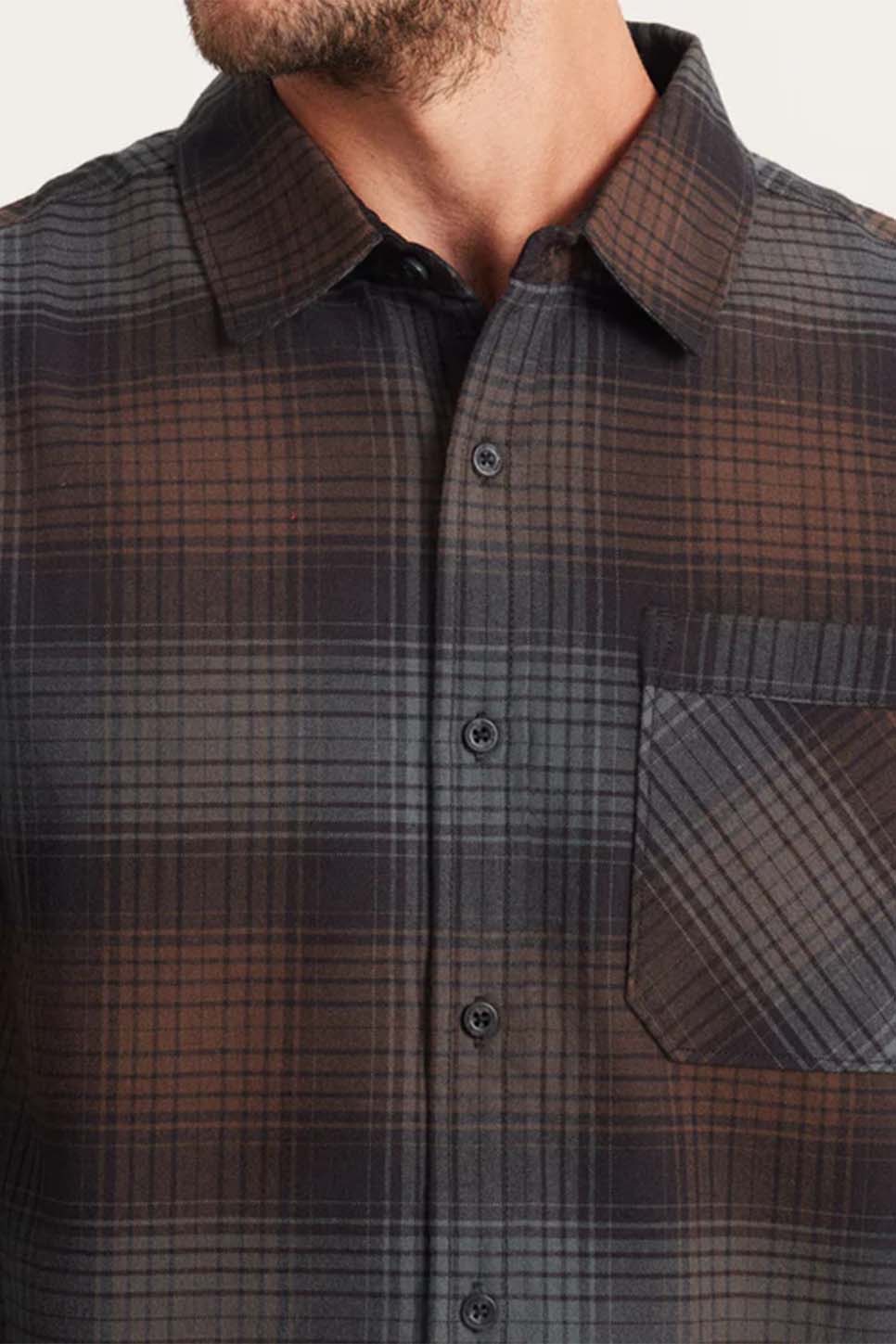 Roark - Crossroads Flannel - Orion Plaid - Detail