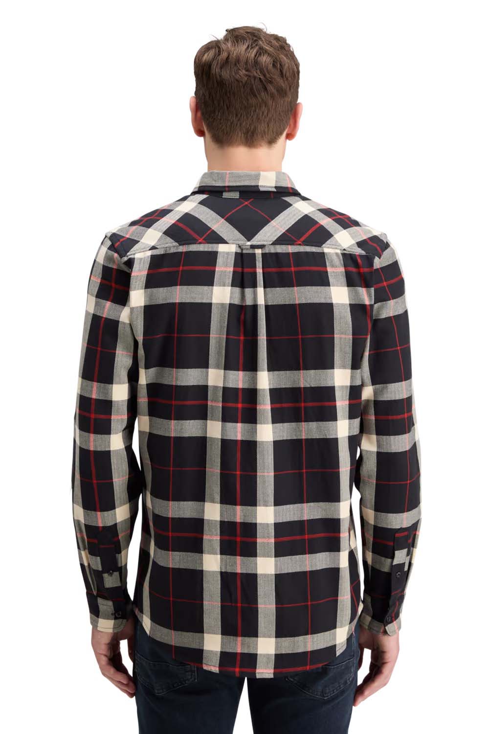 Scotch & Soda - Herringbone Check Shirt - Black Check - Back