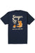 Seager - Smokey Tee - Navy - Back