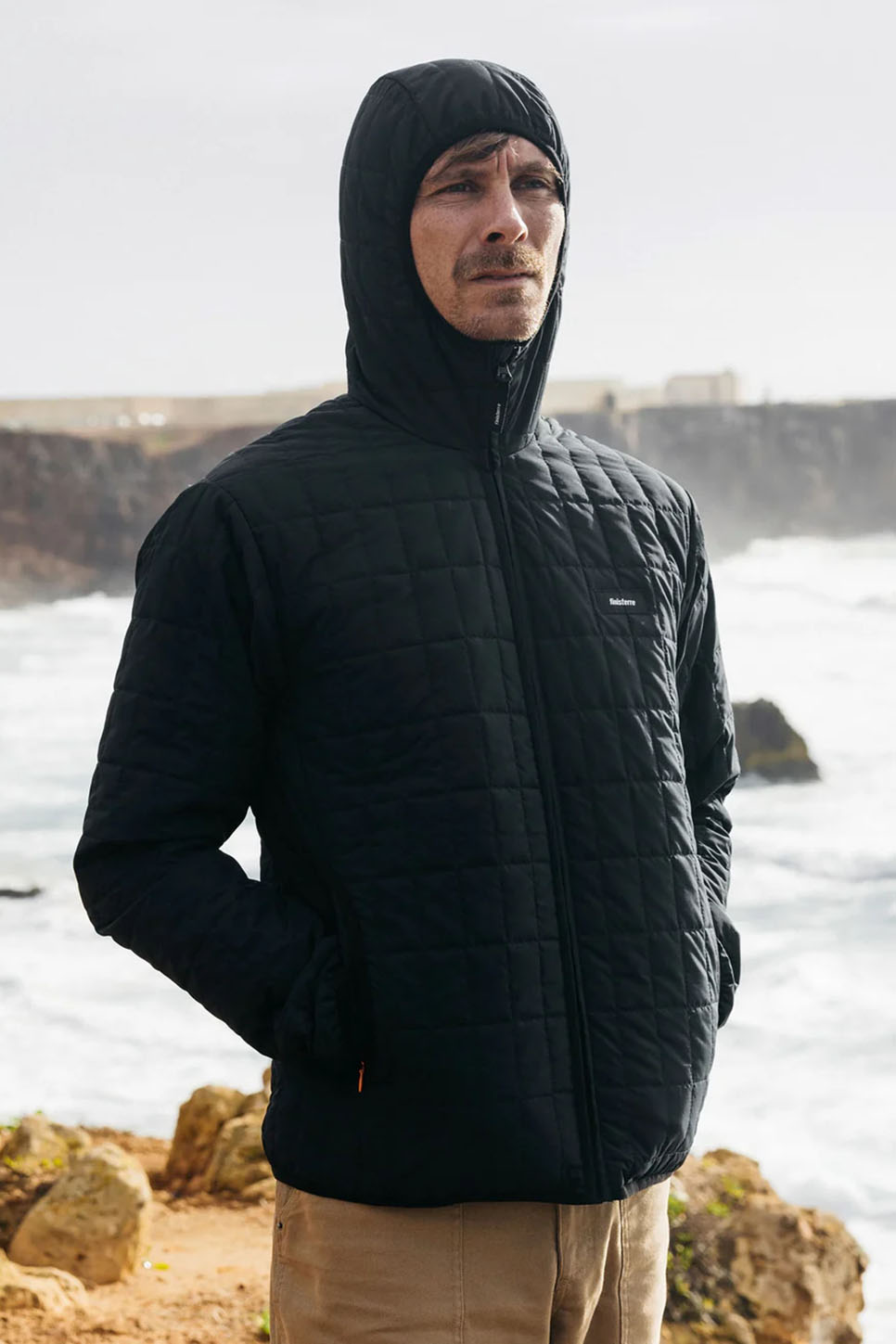 Finisterre - Firecrest Hooded Jacket - Black - Profile